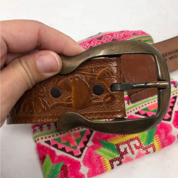 Free People X Tricia Fix "Isabella" Embroidered Belt Bag OOAK - Picture 3 of 14